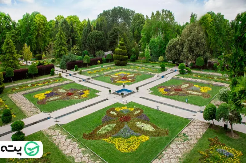 باغ گل های یک از جاهای دیدنی اصفهان