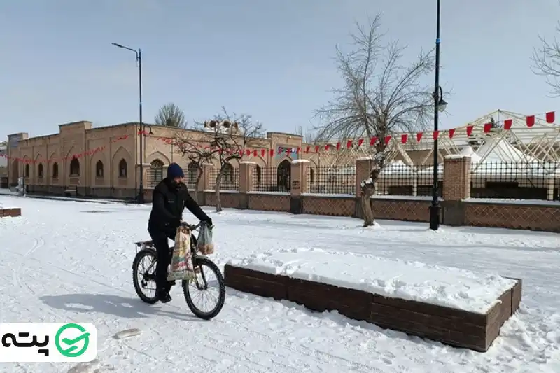 مسیر دسترسی برای تفریحات زمستانی در اردبیل
