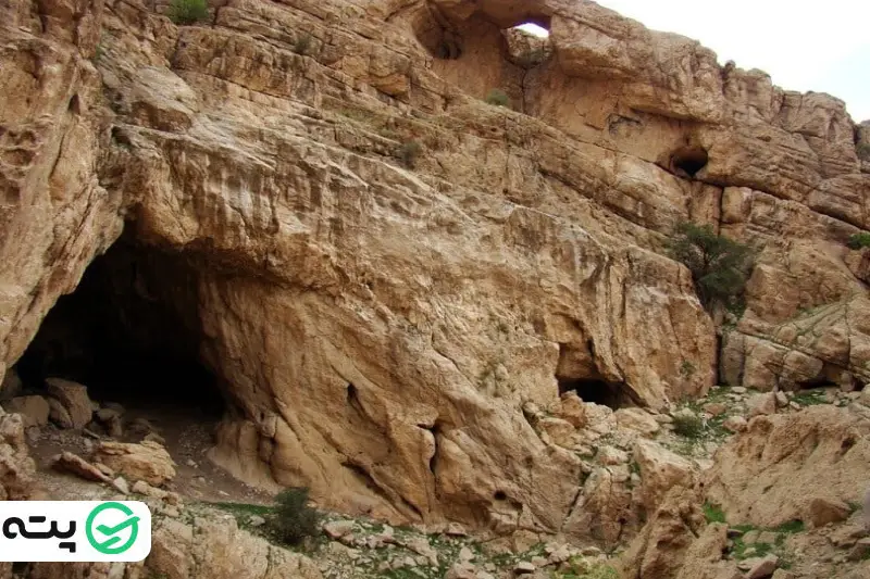 غار مغان از جاهای دیدنی مشهد در زمستان