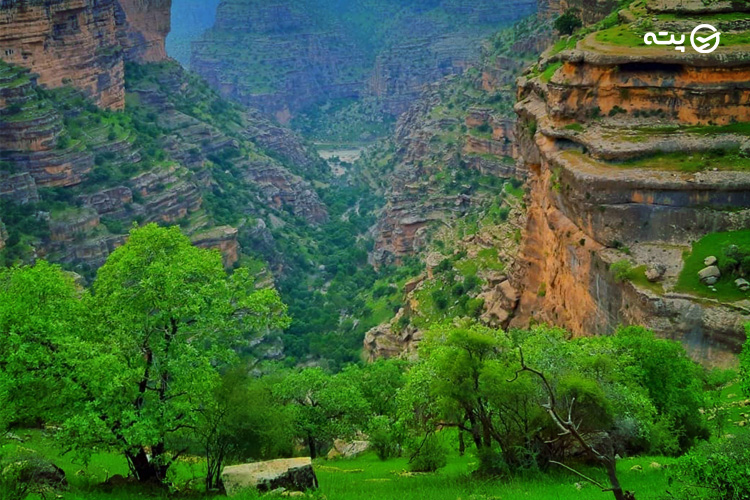تنگه شیرز از جاهای دیدنی لرستان پته