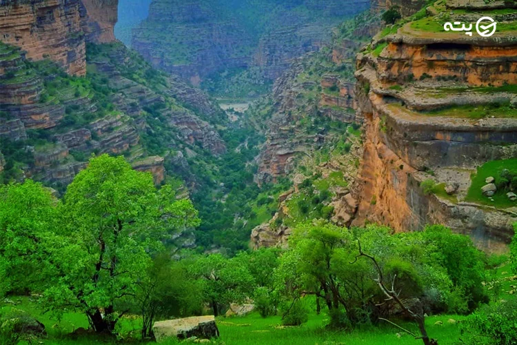 تنگه شیرز از جاهای دیدنی لرستان پته