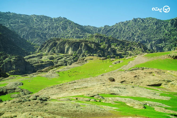 مخمل کوه جاهای دیدنی لرستان پته