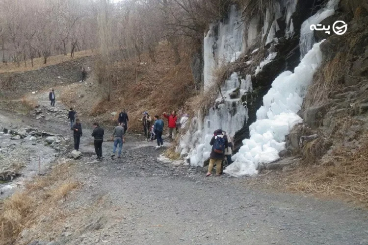 آبشار یخی دره هملون