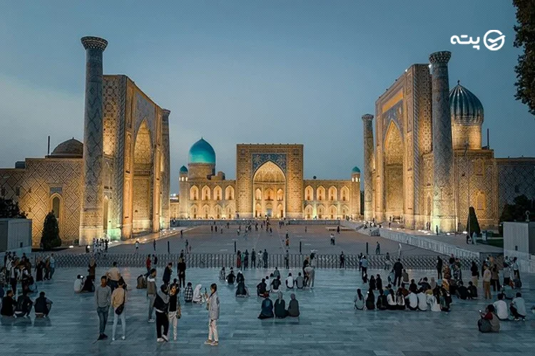 میدان ریگستان از جاهای دیدنی ازبکستان
