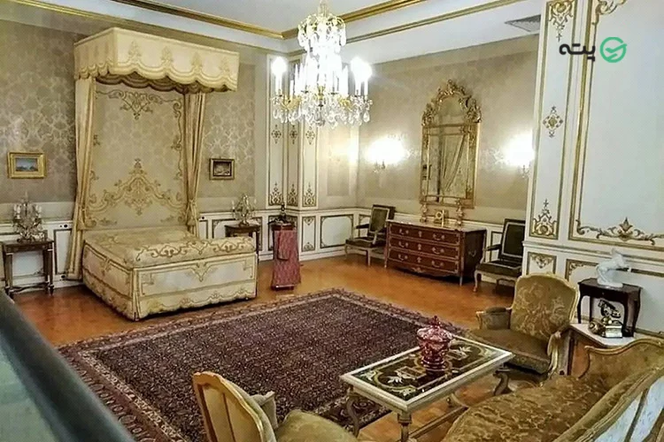اتاق خواب محمدرضا شاه و همسرش