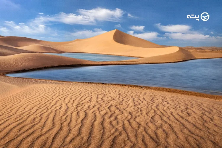 تالاب پساب از جاهای دیدنی یزد در پاییز