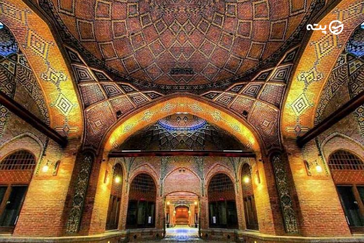 معماری سرای سعدالسلطنه قزوین