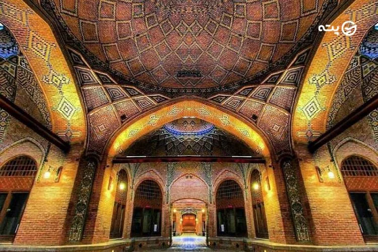 معماری سرای سعدالسلطنه قزوین