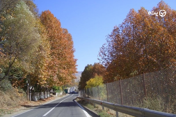 مسیر دسترسی به روستای برغان