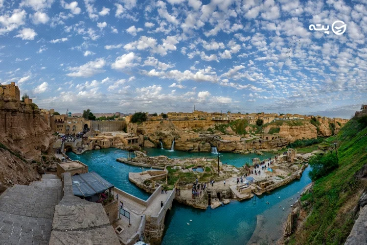 سازه آبی شوشتر از جاهای دیدنی خوزستان