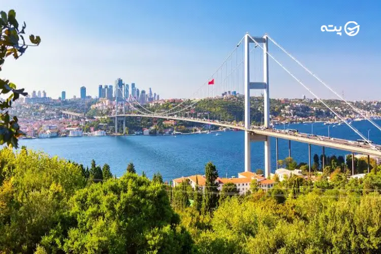 موقعیت تنگه بسفر نسبت به استانبول